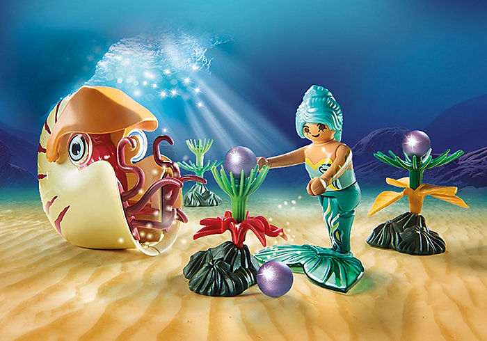 Playmobil Mermaid with Sea Snail Gondola - FINAL SALE