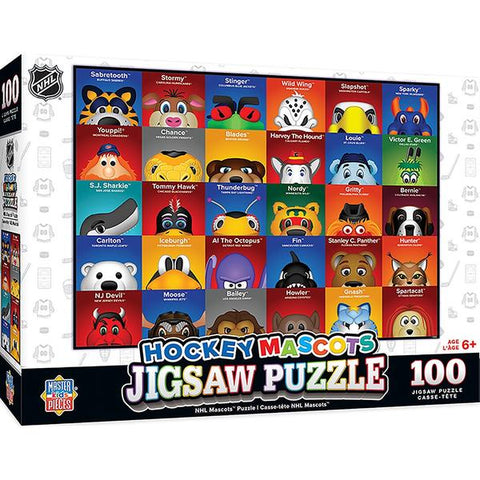 NHL Mascots Puzzle 100pc