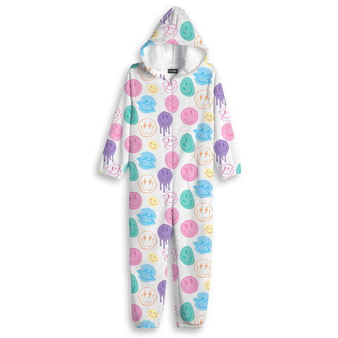 Top Trenz Smiley Fuzzy One Piece