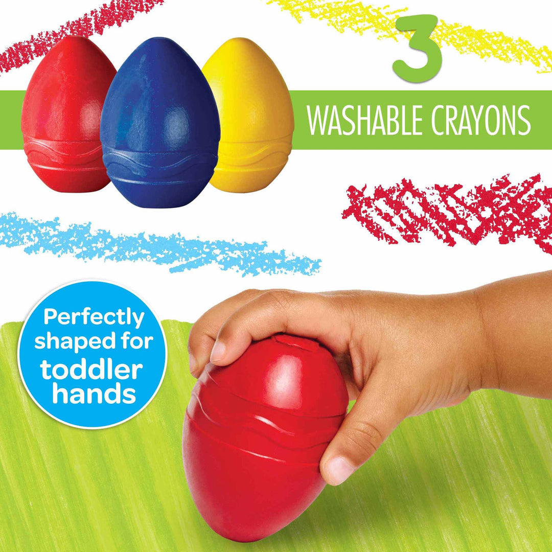 Crayola Palm-Grasp Crayons Washable 3 Pack