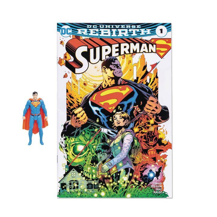 DC Direct Comic with 3" Figure WV1 - Superman (Rebirth)