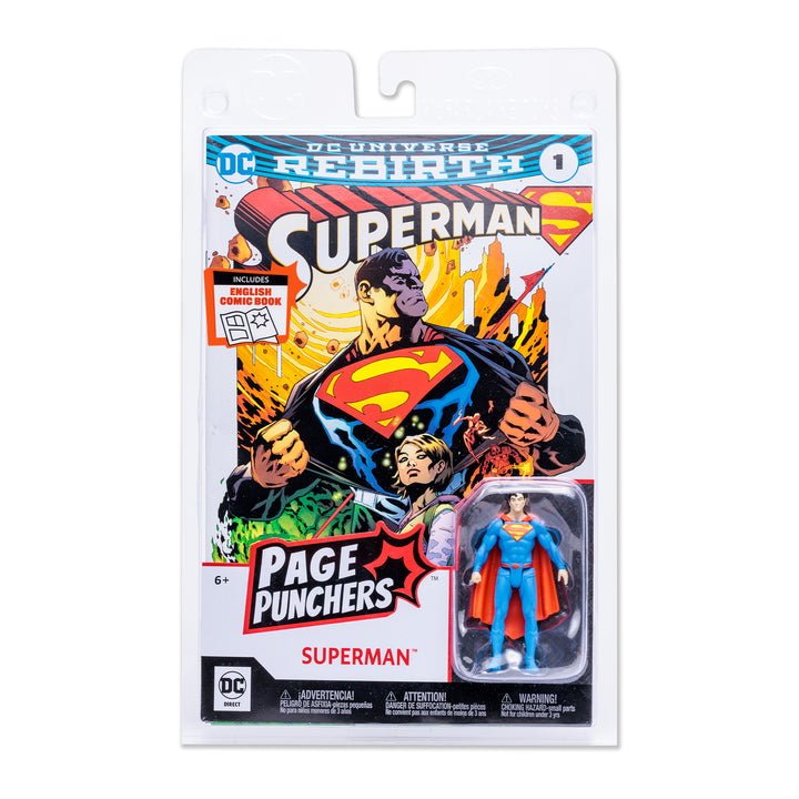 DC Direct Comic with 3" Figure WV1 - Superman (Rebirth)