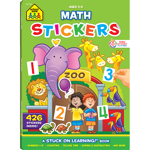 Math Stickers Workbook