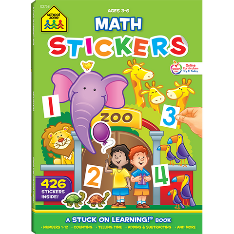Math Stickers Workbook