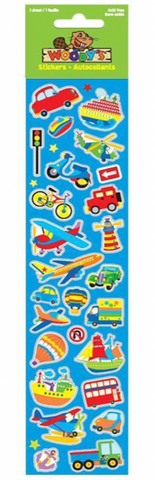 Woody's Transportation Sticker Sheet