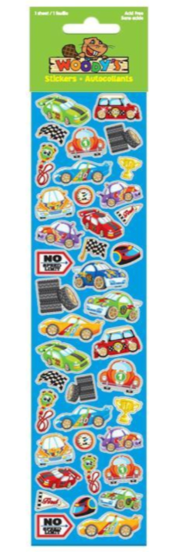 Woody's Transportation Sticker Sheet