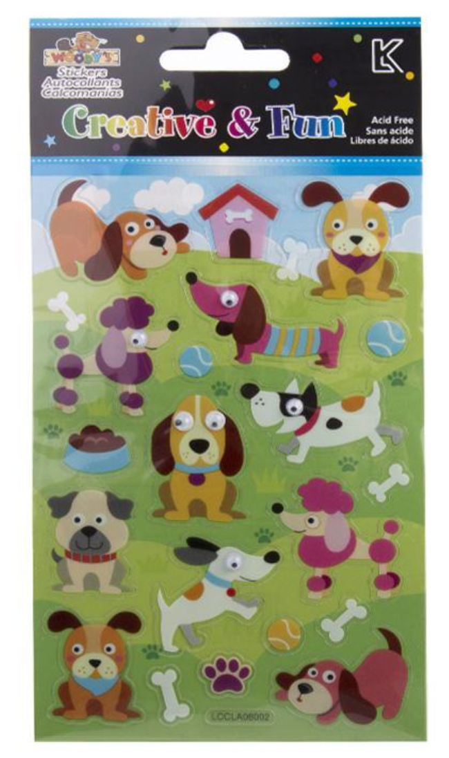 Woody's Googly Eye Dog Stickers