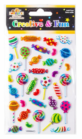 Woody's Candy Puffy Stickers