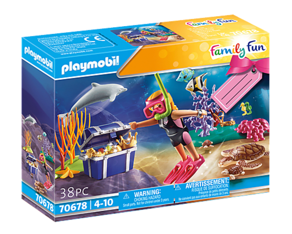 Playmobil Family Fun Treasure Diver Gift Set