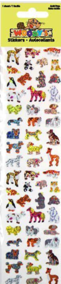 Woody's Cutie Animals Sticker Sheet