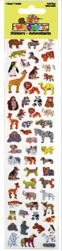 Woody's Cutie Animals Sticker Sheet