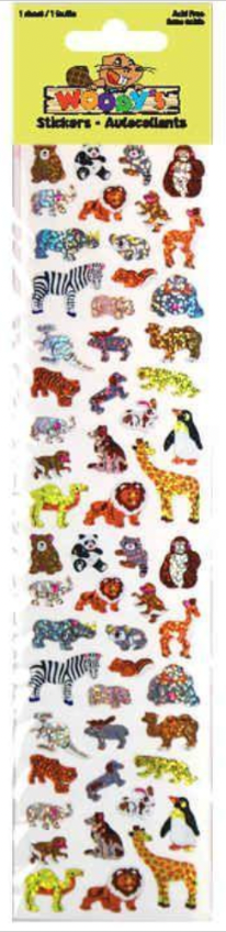 Woody's Cutie Animals Sticker Sheet