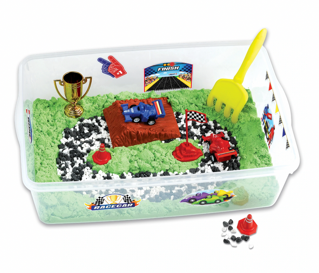 Sensory Bin Race Track