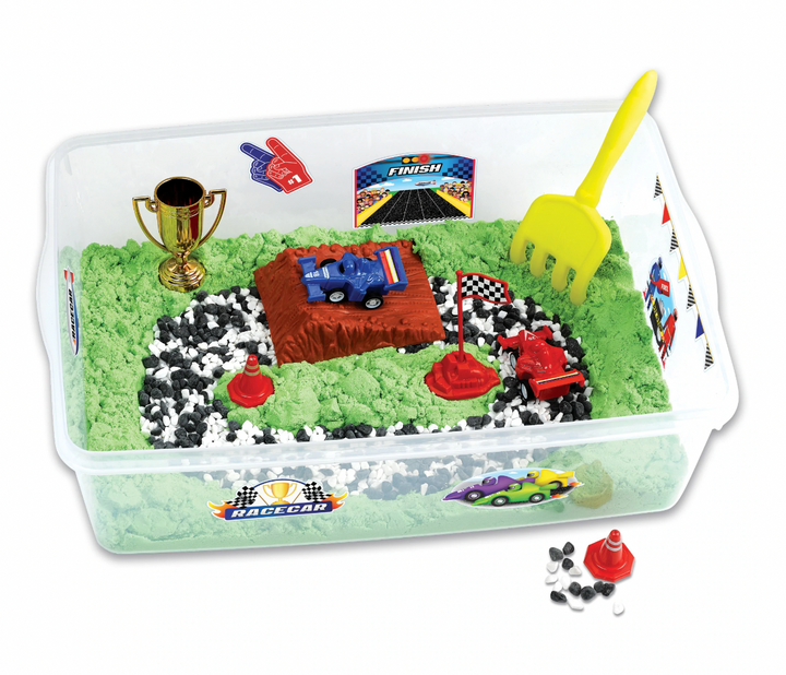 Sensory Bin Race Track