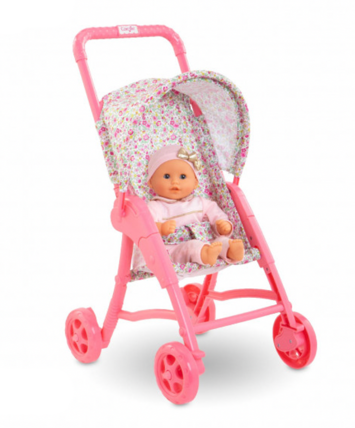 Corolle Baby Doll Stroller for 12" Doll - Floral