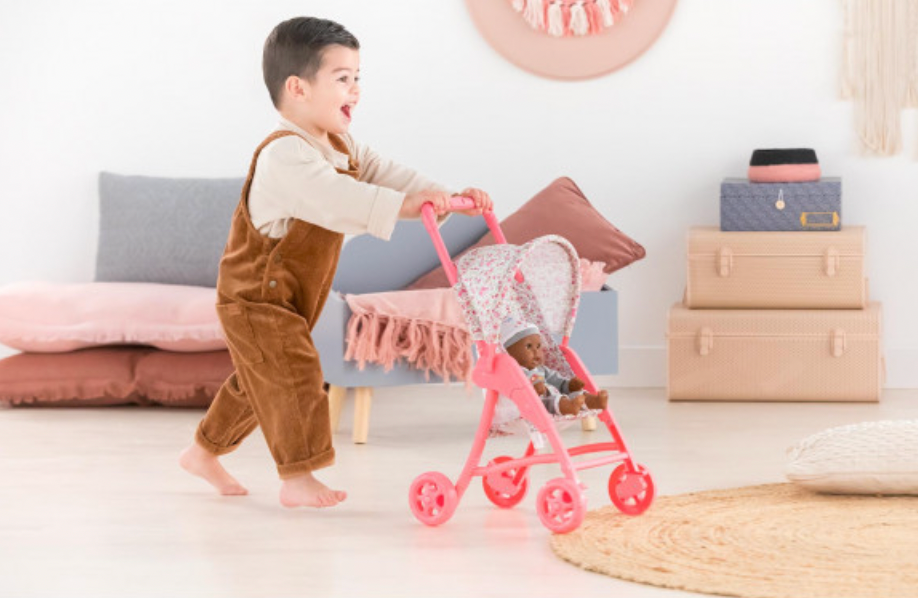 Corolle Baby Doll Stroller for 12" Doll - Floral