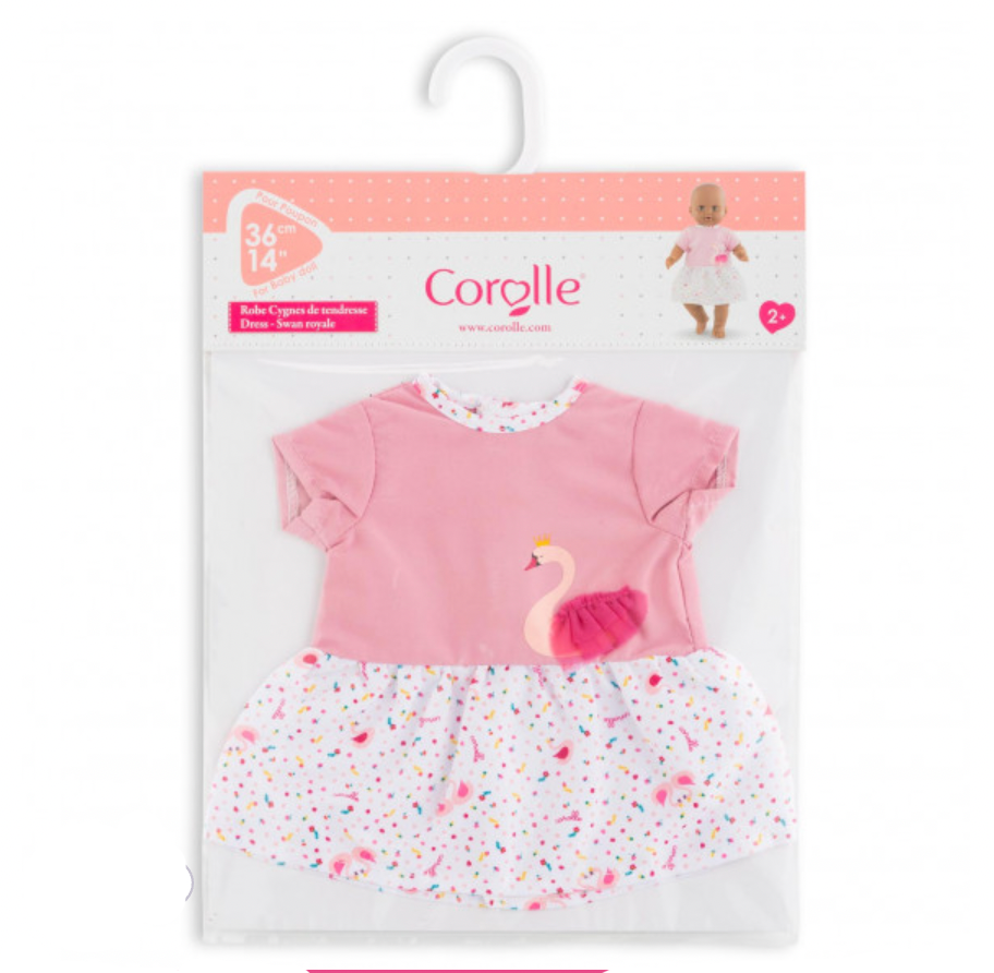 Corolle Swan Royal Dress for 14-inch Baby Doll