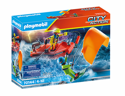 Playmobil City Action Kitesurfer Rescue with Speedboat