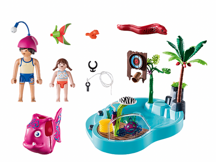 Playmobil Family Fun Small Pool with Water Sprayer