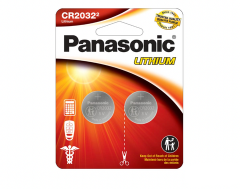 Panasonic Lithium CR2032 Battery 2 Pack