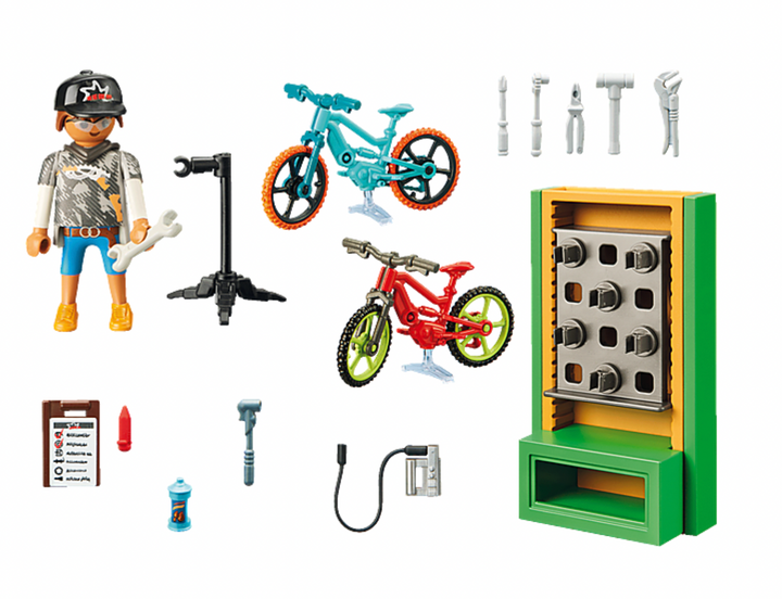Playmobil City Life Bike Workshop Gift Set