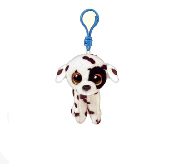 Ty Beanie Boos Luther the Spotted Dalmatian 5" Plush Clip