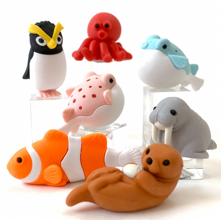 Sea Friends Puzzle Erasers Assorted