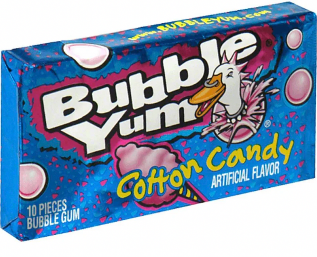 Bubble Yum Cotton Candy 10 Pack