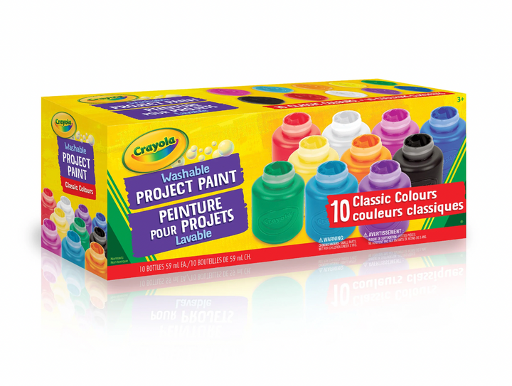 Crayola 10x2oz Washable Paint Jars