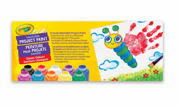 Crayola 10x2oz Washable Paint Jars