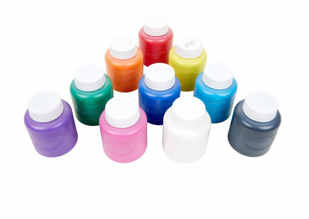 Crayola 10x2oz Washable Paint Jars
