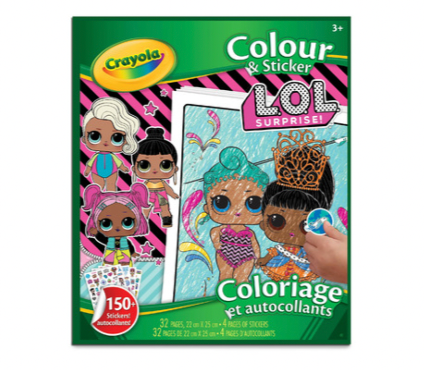 Crayola LOL Surprise Colour & Sticker Book