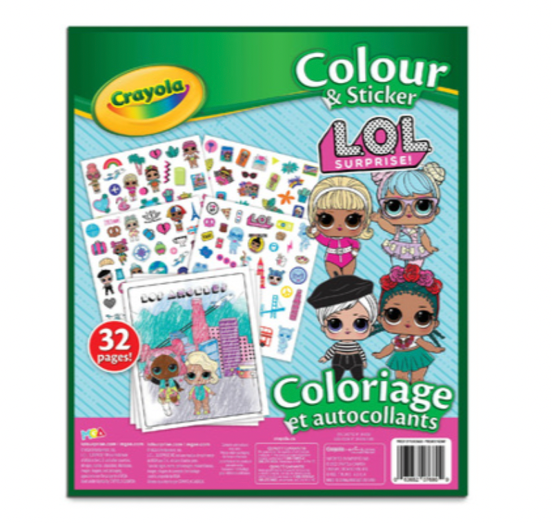 Crayola LOL Surprise Colour & Sticker Book