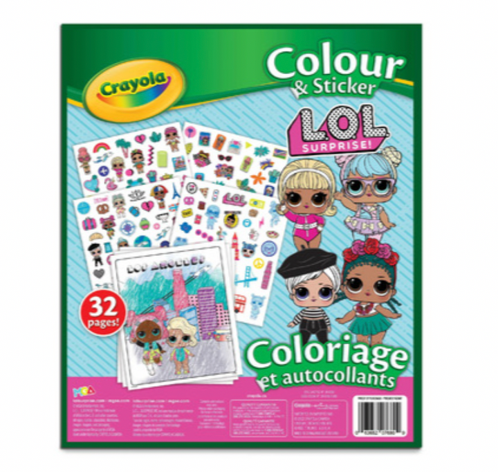 Crayola LOL Surprise Colour & Sticker Book