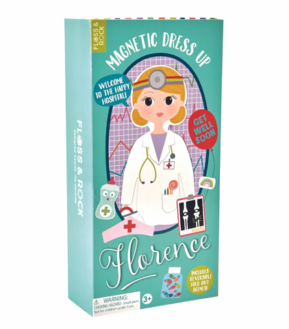 Wooden Magnetic Dress Up Doll - Florence