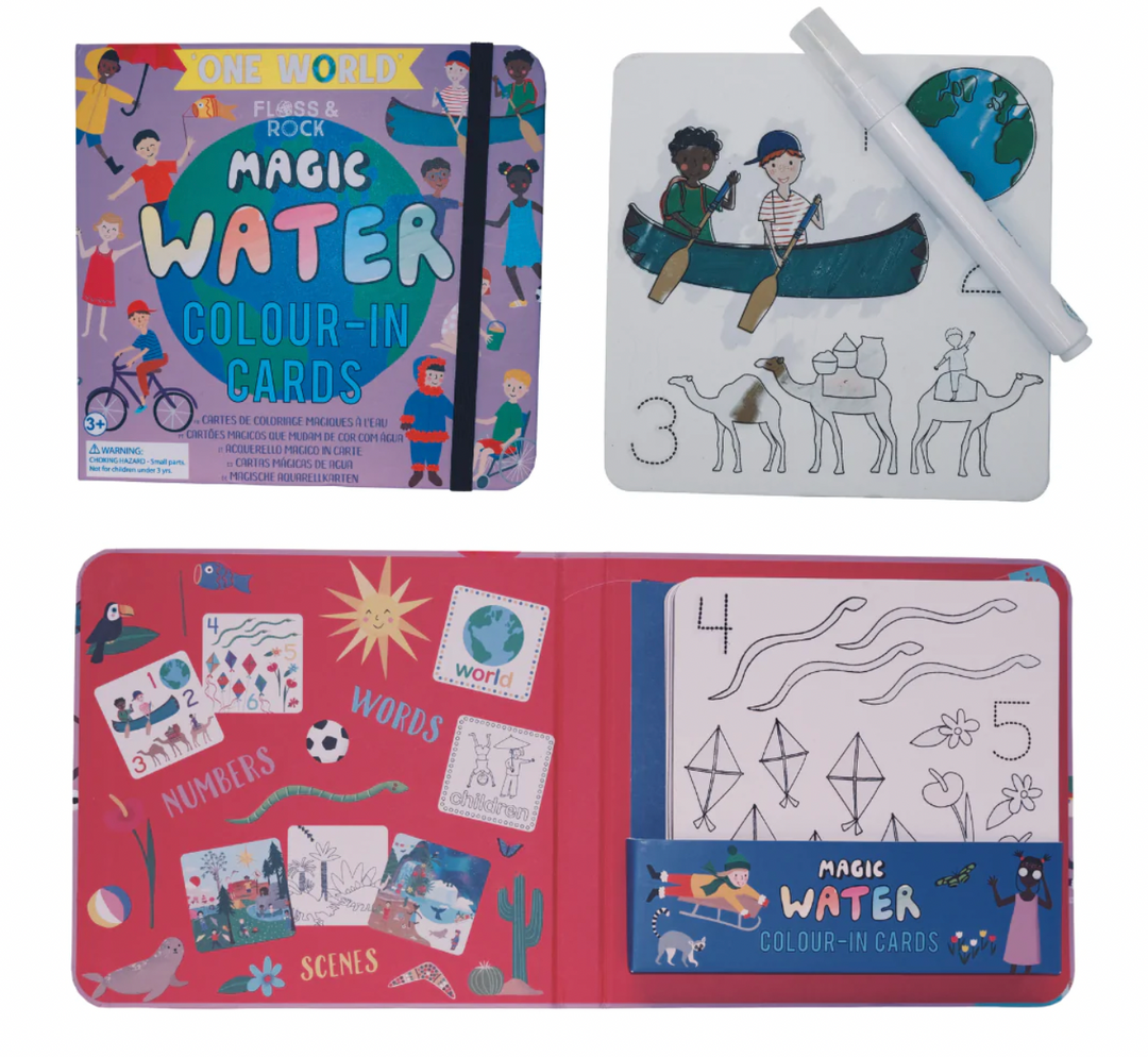 Magic Water Colour In Cards - One World