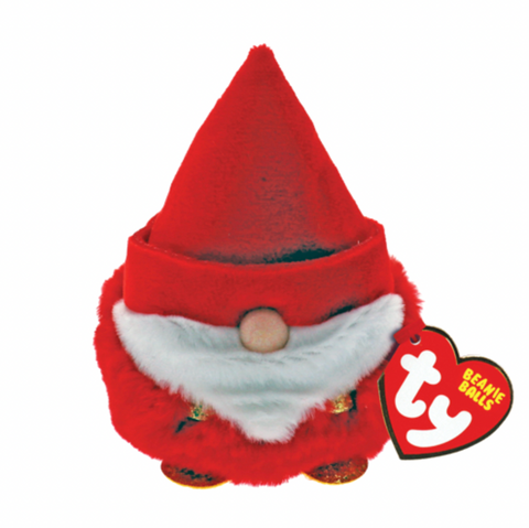Ty Beanie Balls Gnorbie The Christmas Gnome 3" Plush