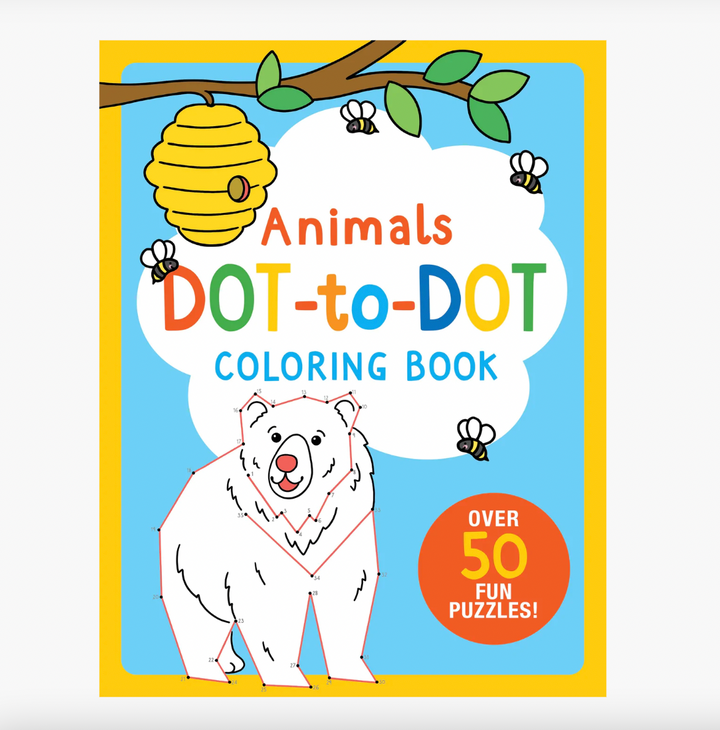 Animals Dot-to-Dot Colouring Book