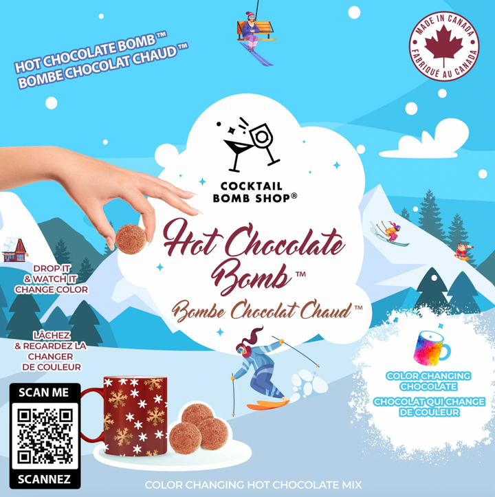 Colour Changing Hot Chocolate Bomb 4 Pack Giftbox