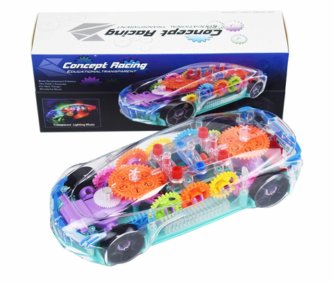Transparent Car with Lights & Sounds