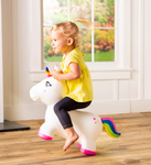 Bouncy Inflatable Animal Jump-Along - Unicorn