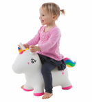 Bouncy Inflatable Animal Jump-Along - Unicorn