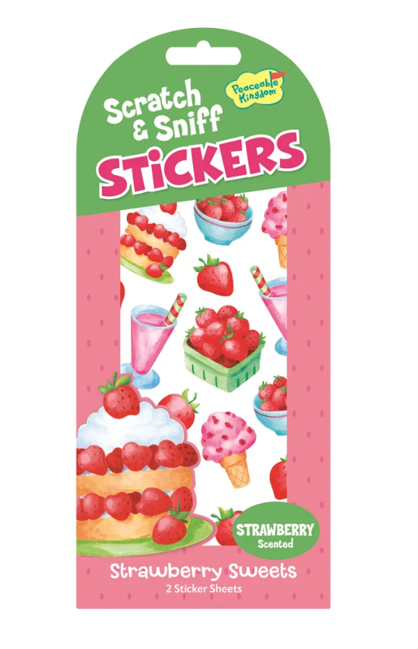 Scratch & Sniff Stickers Strawberry Sweets