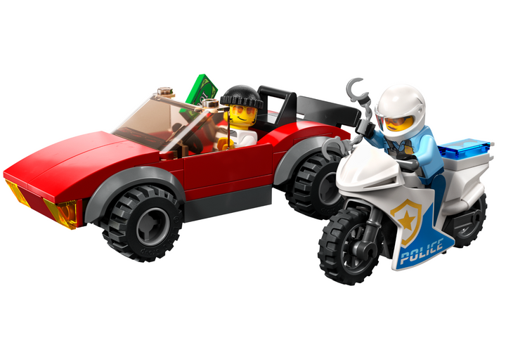 Lego City Police Bike Car Chase