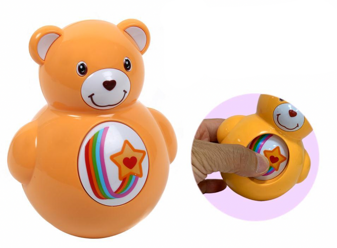 Roly-Poly Tumble Bear With Squeaker
