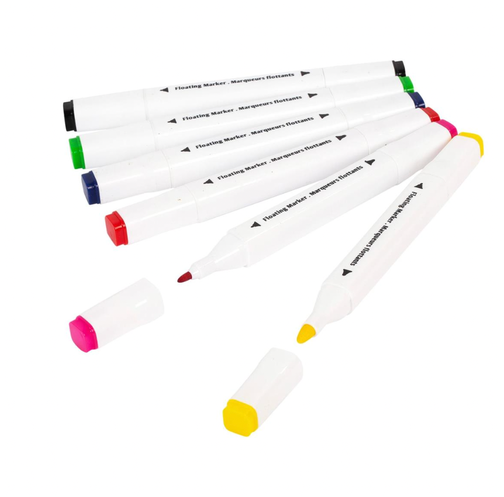 Floating Markers 6 Pack Dual Tip