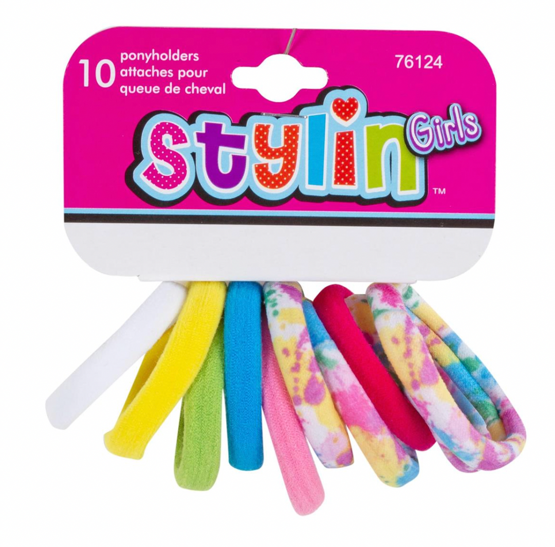 Kids Paint Splatter Hair Elastics