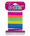 Kids Neon Hair Elastics 12 Pack