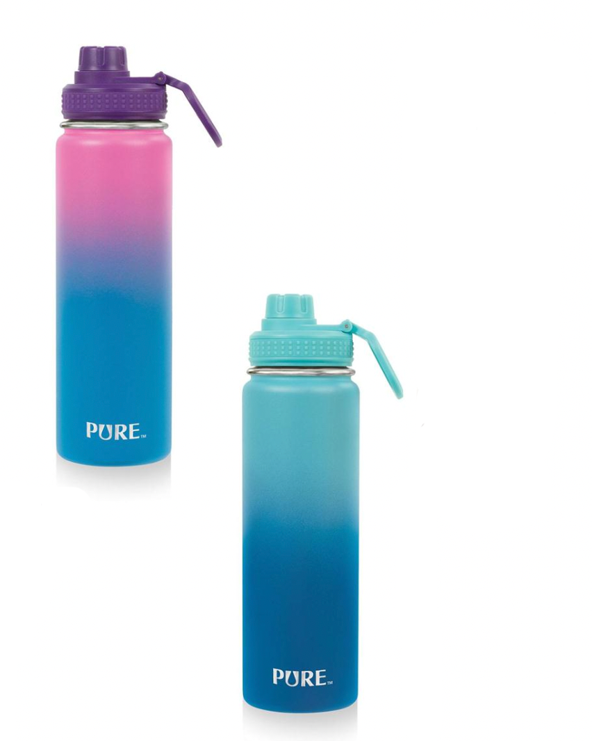 PURE 720ml Thermal SS Bottle with Spout Lid & Handle