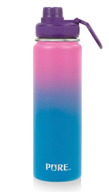 PURE 720ml Thermal SS Bottle with Spout Lid & Handle